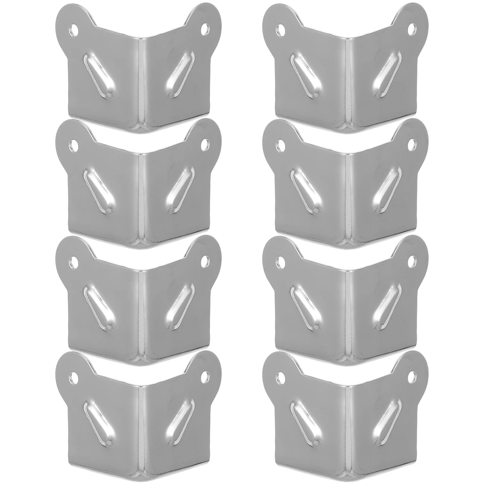 8 pezzi di protezione angolare con sfera in metallo per armadio, cunei a clip universali, paralumi hardware volanti, custodia da volo antivento