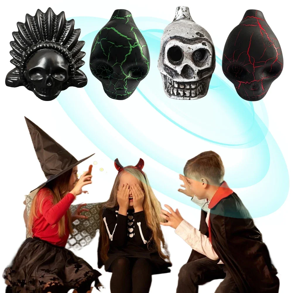 

Screaming Aztec War Whistle Loud Scream Whistle Skull Whistle for Prank Props