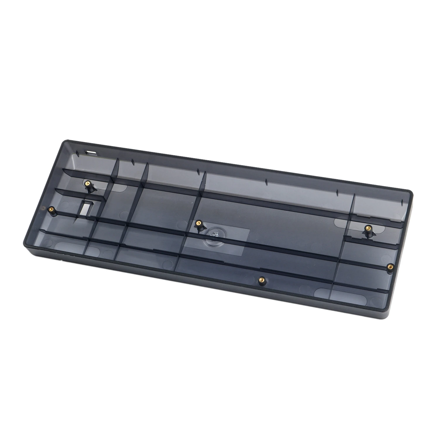 Plastic Case for 60% Mechanical Keyboard Shell Fits Most Mini Mechanical Keyboard GH60 A60 DZ60 XD60 Black Clear