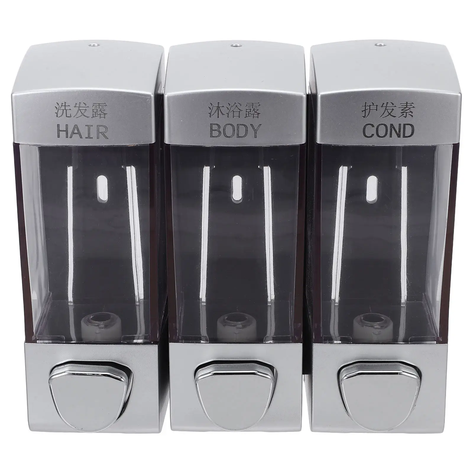 

Настенный дозатор для шампуня, мыла и геля с тремя выходами, из АБС-пластика, для жидкого мыла, геля для душа, лосьона, для ванной и кухни