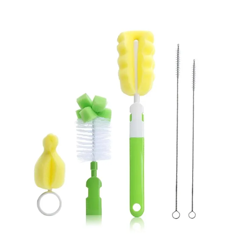 Anpei Baby Pacifier Sponge Bottle Brush Cleaning Set