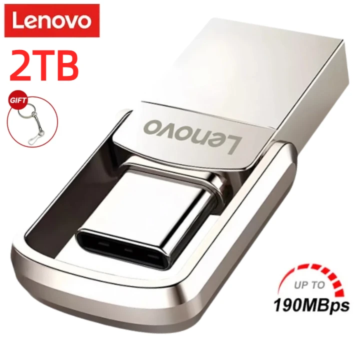 

USB-флеш-накопитель Lenovo 2 ТБ 3,0, Usb Type-C, 1 ТБ, 512 ГБ