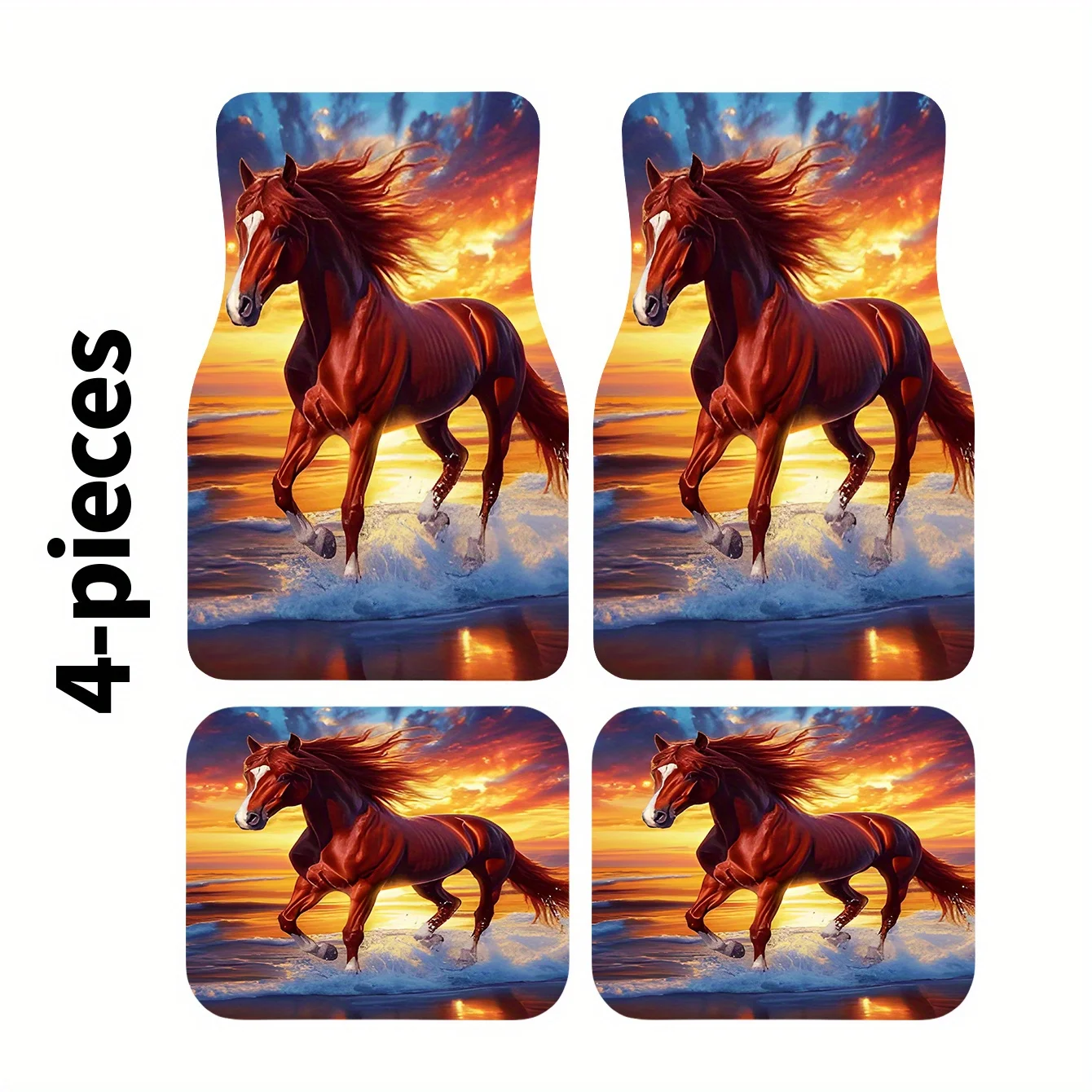 4pcs Universal Car Floor Mats(Holiday Shopping Choice, Fits Multiple Models)