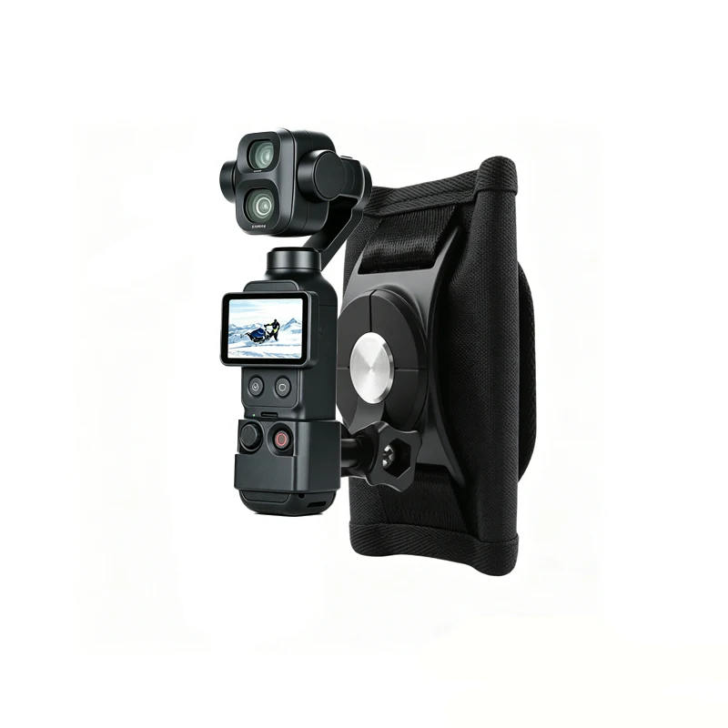 Klips mocujący do plecaka, pasek na rzep z obrotem 360 stopni do DJI Osmo Pocket 3/Pocket 4/4P, akcesoria do kamery gimbal.