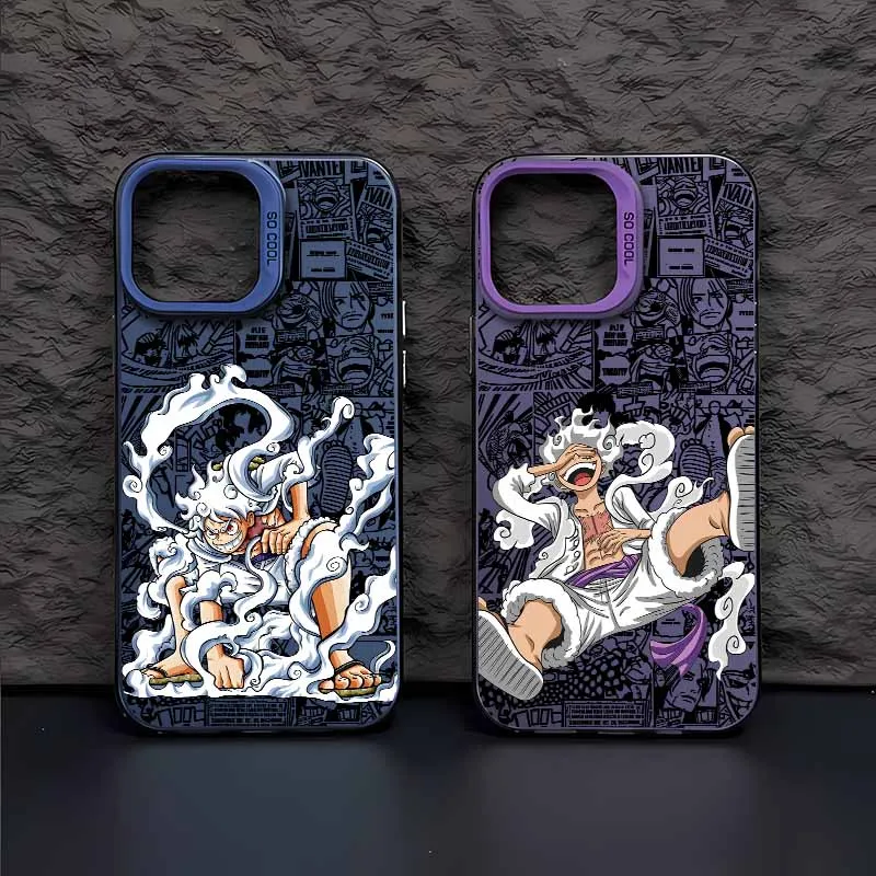 Onen-s Piece Luffy with White Hair For Apple iPhone 17 16E 16 15 14 13 12 Mini Pro Max Plus Silicone Capa Colorful Phone Case