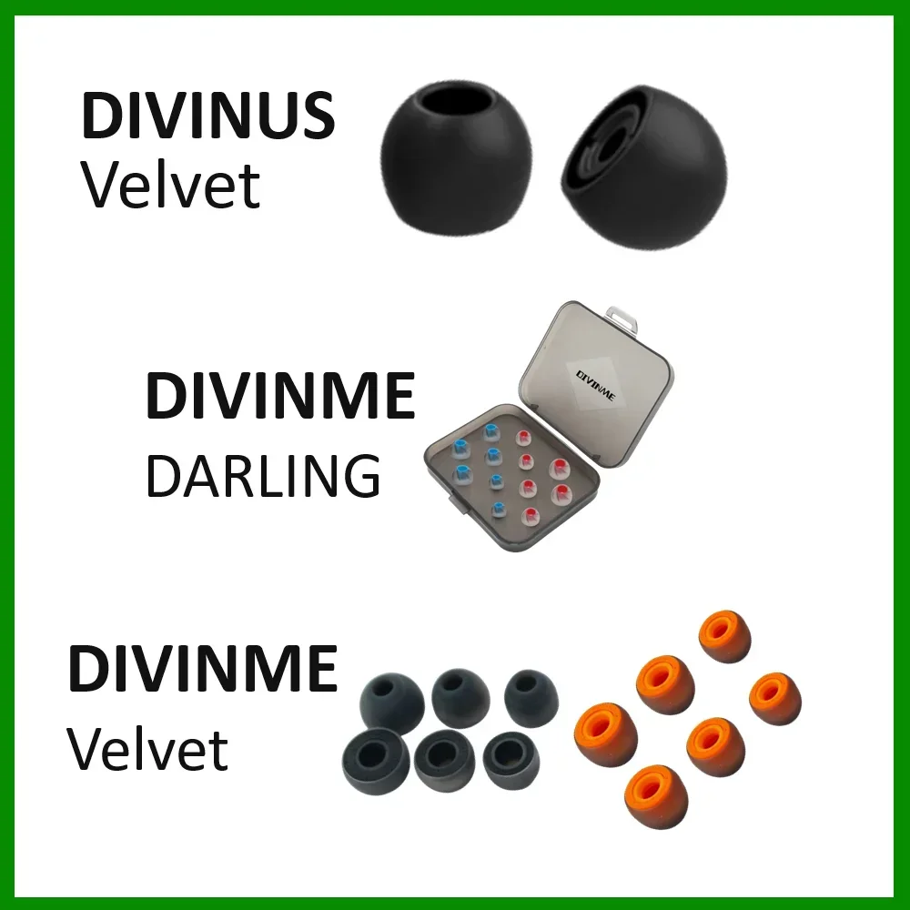 DIVINUS Velve/Wide Bore DIVINME Velvet DUNU S&S/DUNU Candy HiFiGo Render Silikonowe słuchawki douszne