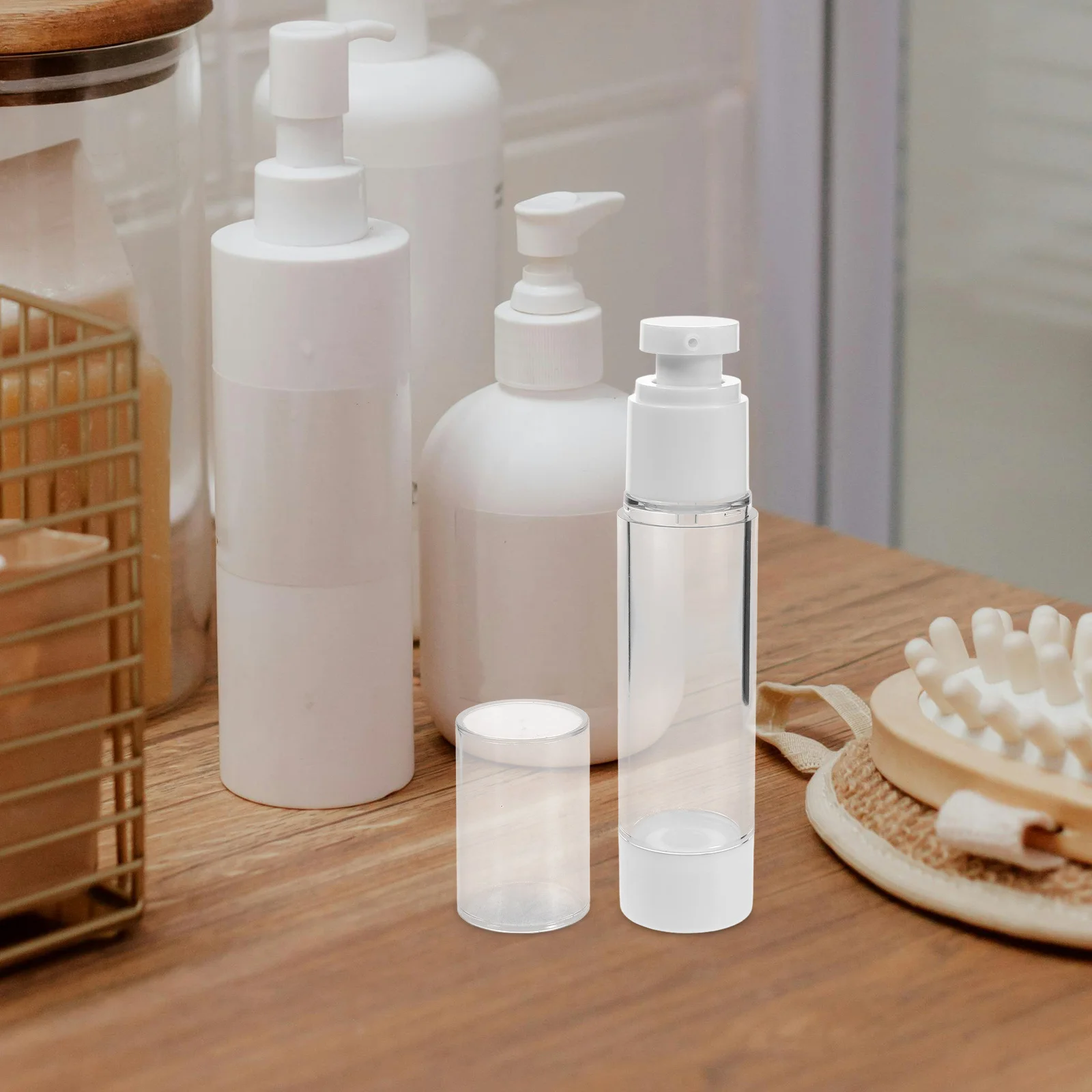 

3 Pcs Lotion Bottle Toiletry Bottles Container Travel Size Hair Plastic Makeup Containers