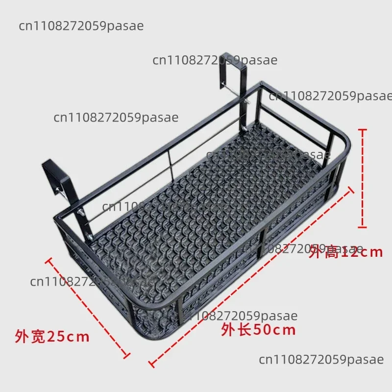 Expansive Iron Art Balcony Rail Organizer Elegant Decorative Hanging Pot Holder European-Style Flower