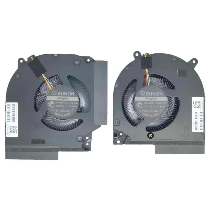 Original CPU GPU Fan 12V for HP OMEN16 16-DW 16-DX 16-WD TPN-C169 TPN-C170 Laptop Cooler Fan