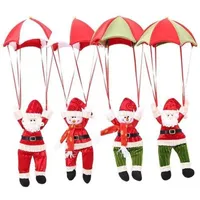 Santa Claus Snowman in Parachute Christmas Tree Hanging Ornament Xmas Decoration