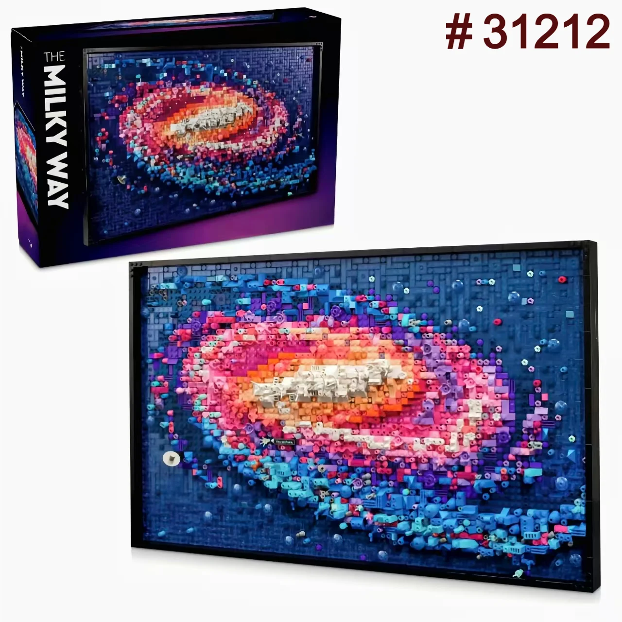 3091 piezas de arte espacial, universo, estrella 31212, la Vía Láctea, juego de bloques de construcción, adorno, rompecabezas, modelo de juguete para regalo de cumpleaños