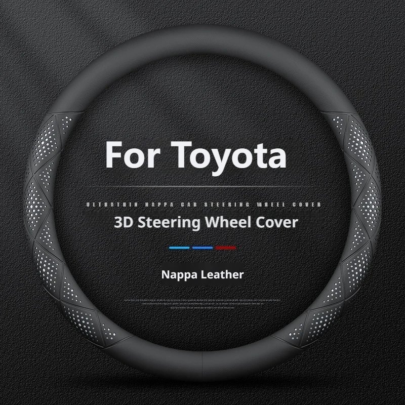 Anti Slip Steering Wheel Cover For Toyota Corolla Camry Prius Crown GR Supra RAV4 Highlander C-HR Sienna Hiace Car Accessories