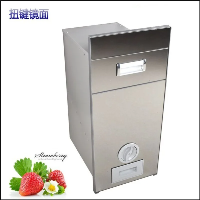 Embedded cabinet room rice cabinet rice bucket can be metered y