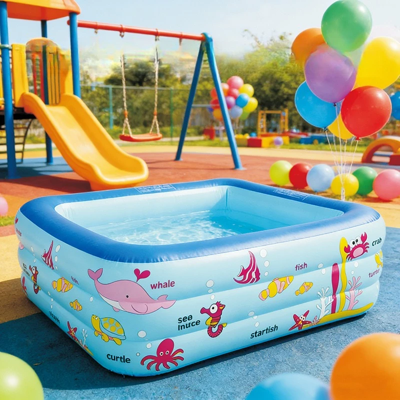 

New inflatable swimming pool Square inflatable pool Family inflatable swimming pool Children's water supplies