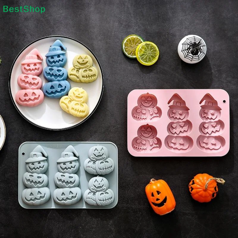 Pumpkin Silicone Mold Halloween Chocolate Candy Mould, Pumpkin Shaped Baking Mold For Halloween, Jelly, Ice Cubes, Cookies