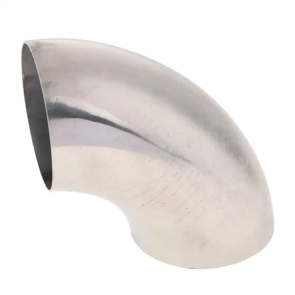 Bend Exhaust Tubing Stainless Steel Car Exhaust Pipe 90 Degree Elbow Welded Pipe for Auto Outlet