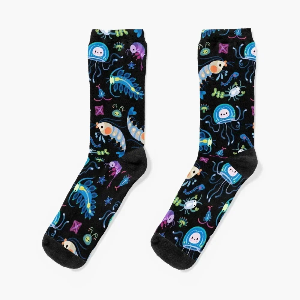 

Zooplankton Socks retro halloween moving stockings Thermal man winter Men's Socks Women's