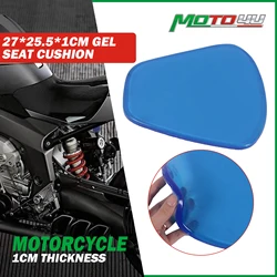 27*25.5*1CM Gel Seat Cushion Flexible Soft Comfortable Shock Absorption Blue Slim Body Shape Adhesive Motorcycle Accessories