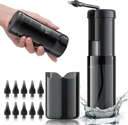 Electric Ear Wax Removal Kit Water Powered Ear Cleaner with Smart Display and IPX67 Waterproof Safe and Effective Ear Irrigation