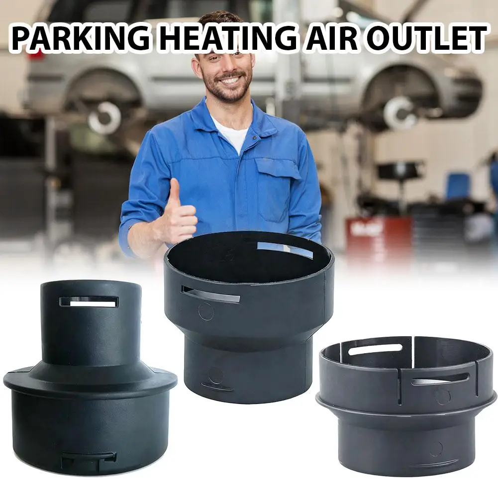 Clip-on Duct Reducer Parking Heater Vent Pipe Diameter Change Heat Resistant Plastic Deceleration Buffer Valve Pipe Fittings