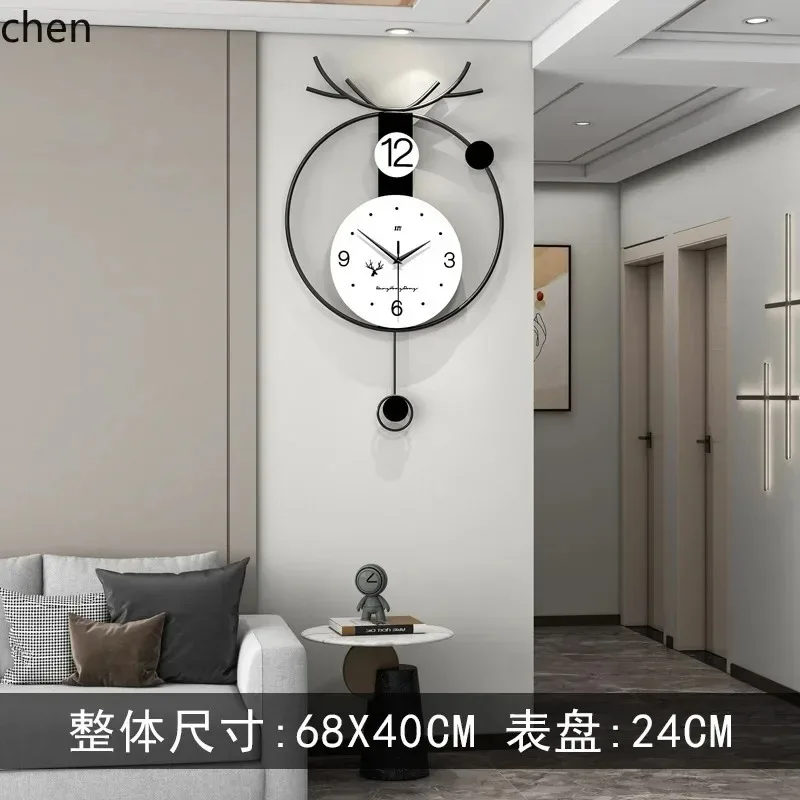 I-28  modern wall clock for living room, stylish and simple home clock with a high-end feel, creative wall-mounted timepiece