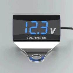 Motorfiets Dc 10-150V Digitale Voltmeter Led Display Waterdichte Spanningstester Batterij Monitor Meter Met Beugel