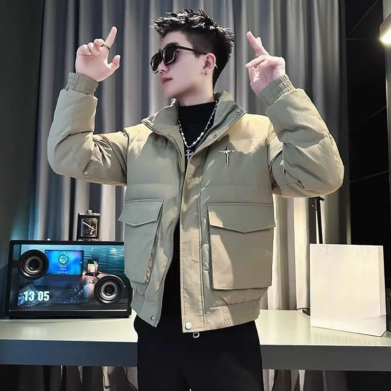 

​ Мужская зимняя куртка 2022, осень-зима, новый бестселлер, утепленная уличная одежда больших размеров, теплое хлопковое пальто ​