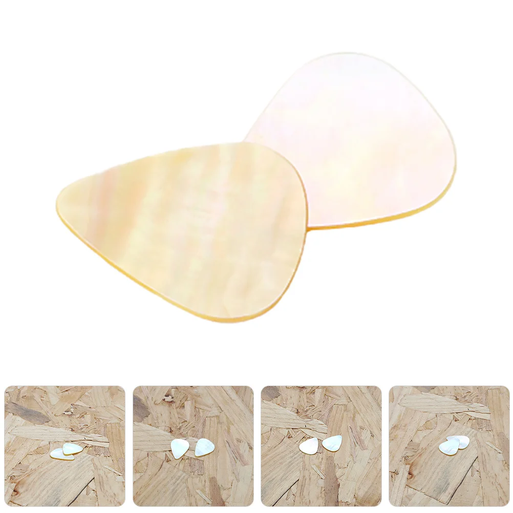 

2Pcs Professional Guitar Picks Water Drop Shape Heavy Duty Finger Pick for Bass Ukulele Acoustic Electric Guitar
