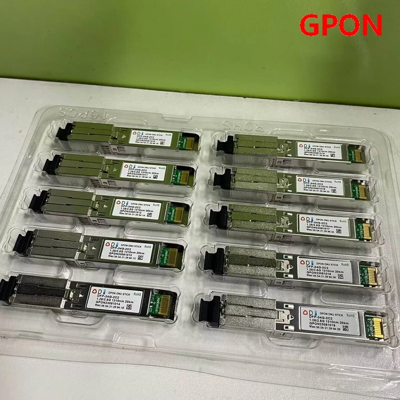 PON STICK EPON GPON XPON SFP ONU Stick con connettore MAC SC modulo DDM pon HGU 1490/1330nm PPPoE IPoE 1.25Gbps 802.3ah