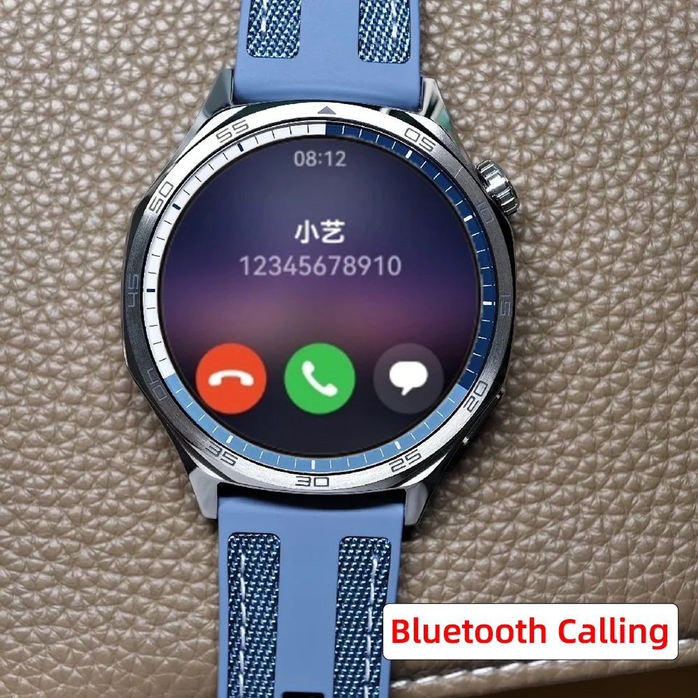 ساعة ذكية من نوع HUAHUAHUAGE-GT 5 ، شاشة ملونة AMOLED ، متتبع اللياقة البدنية ، مراقب الصحة ، ساعة رياضية ، عمر بطارية لمدة أسبوعين