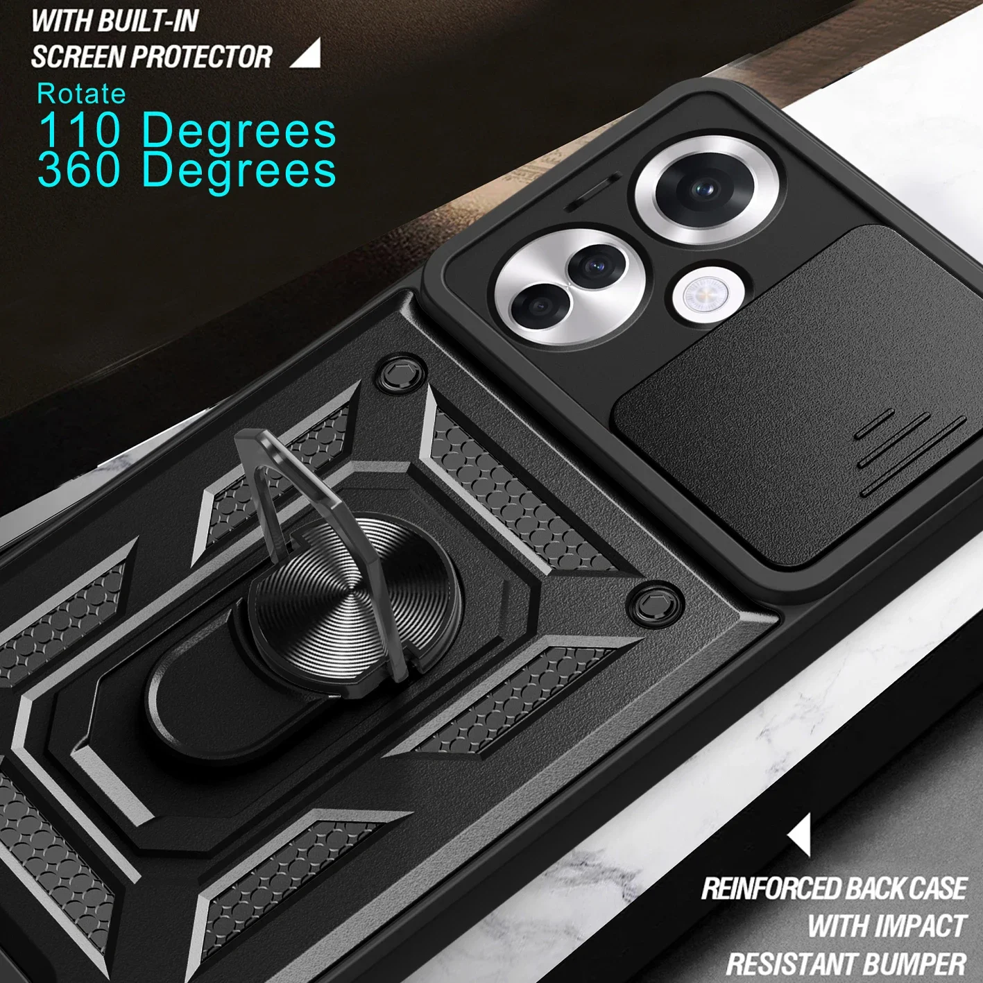 2025 جديد Cxd حافظة مغناطيسية مضادة للصدمات لهاتف OPPO Reno 11 11F 10 8 8T 7 6 5 4 Lite Pro Plus 5G 4G غطاء حماية للكاميرا الشريحة