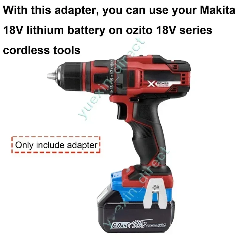 Imagem -03 - Conversor de Adaptador de Bateria para Makita 18v Bateria Li-ion para Ferramentas sem Fio Ozito Power X-change 18v sem Bateria