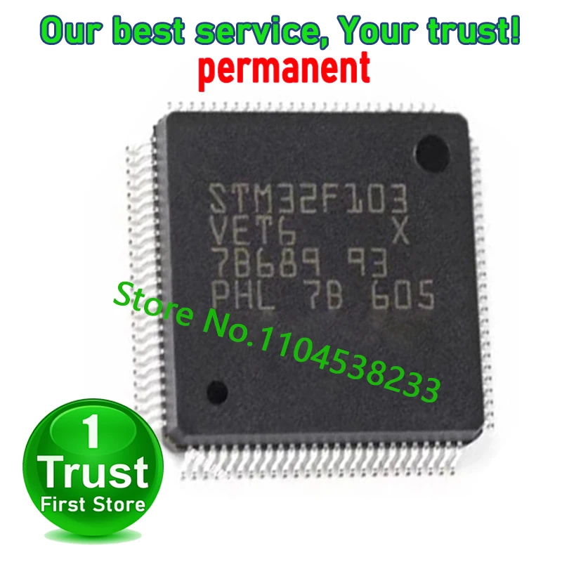 

10 шт./лот STM32F103 STM32F103VET6 LQFP100