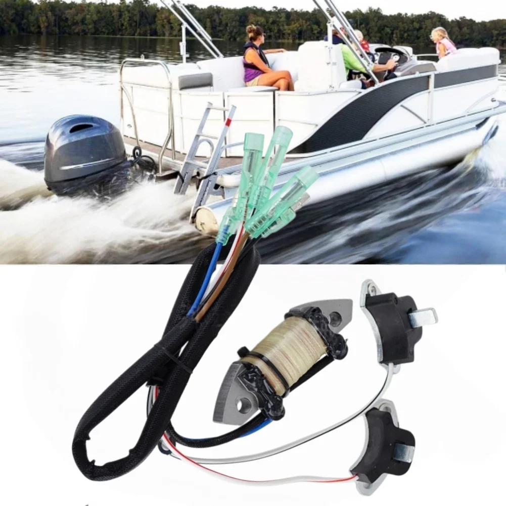 Boat Engine Ignition Coil 61N-85543-09 Pulser Coil for 25HP 30HP 2-Stroke For Outboard Motor Direct Replacement