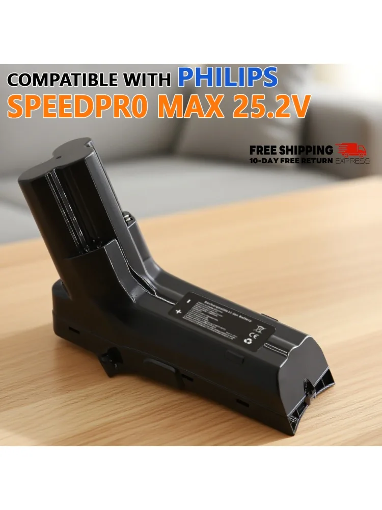25.2V 6.8Ah voor Philips Stofzuiger Batterij SpeedPro Max Aqua SpeedPro Max Stick XC8147 FC6822 FC6823 FC6904 FC6908 FC6822/01 - afbeelding 2