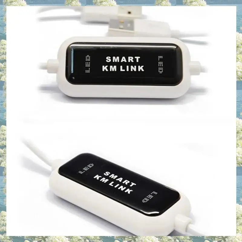 New-8X USB 2.0 Smart KM Link PC إلى PC Keyboard Mouse Share Sync Data Link USB تمديد كابل نقل ملف البيانات USB Switch