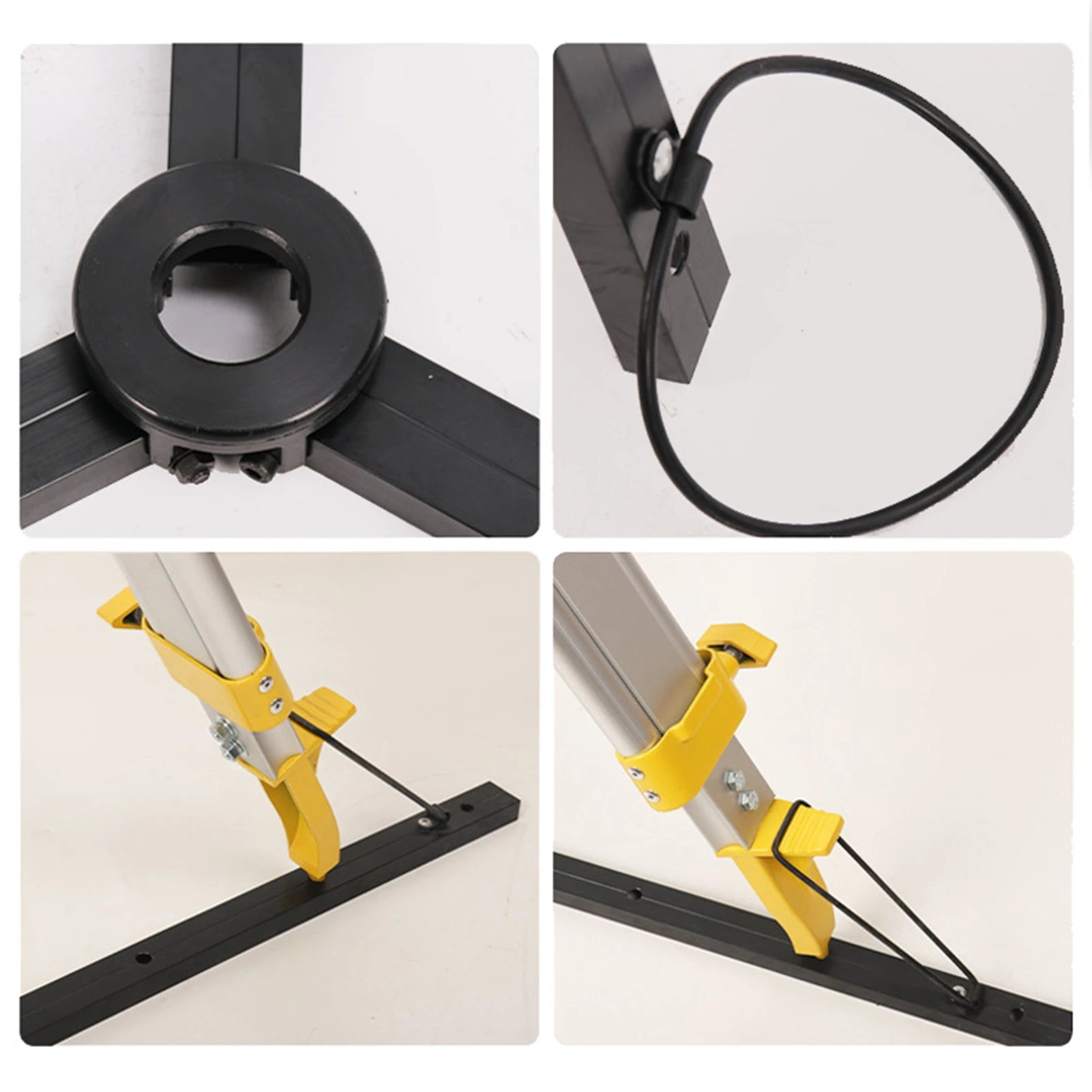 Tripod Stabilizer Floor Guide Aluminum Foldable Triangular Strut Stabilizer for Leveling Kit and Photography Equipment