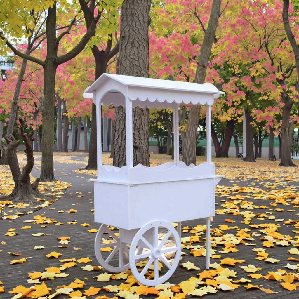 Modern Wooden Candy Cart Iron Display Stand Decorative Art Shelf For Wedding Occasions Party Furniture And Celebration Gifts view 6