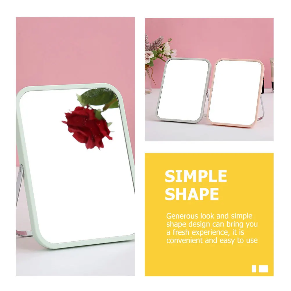 

Portable Vanity Mirror Small Stand up Makeup Tabletop Mirrors with Desk Make-up