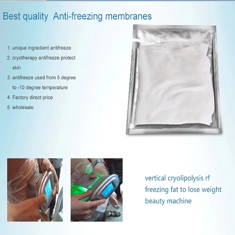 10 bag Antifreeze Membrane 28*28cm for Anti Cellulite Fat Loss Dissolve Cryolipolysis Lipolysis Cold Freeze Shaping Body Therapy