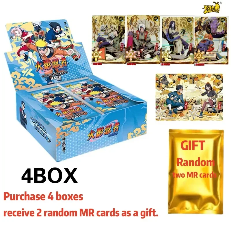 Tarjetas originales de Naruto de Anime KAYOU T2w7, caja de capítulo de soldados, tarjetas de colección raras CR Ninja World, juguete para regalo para niños, 2024