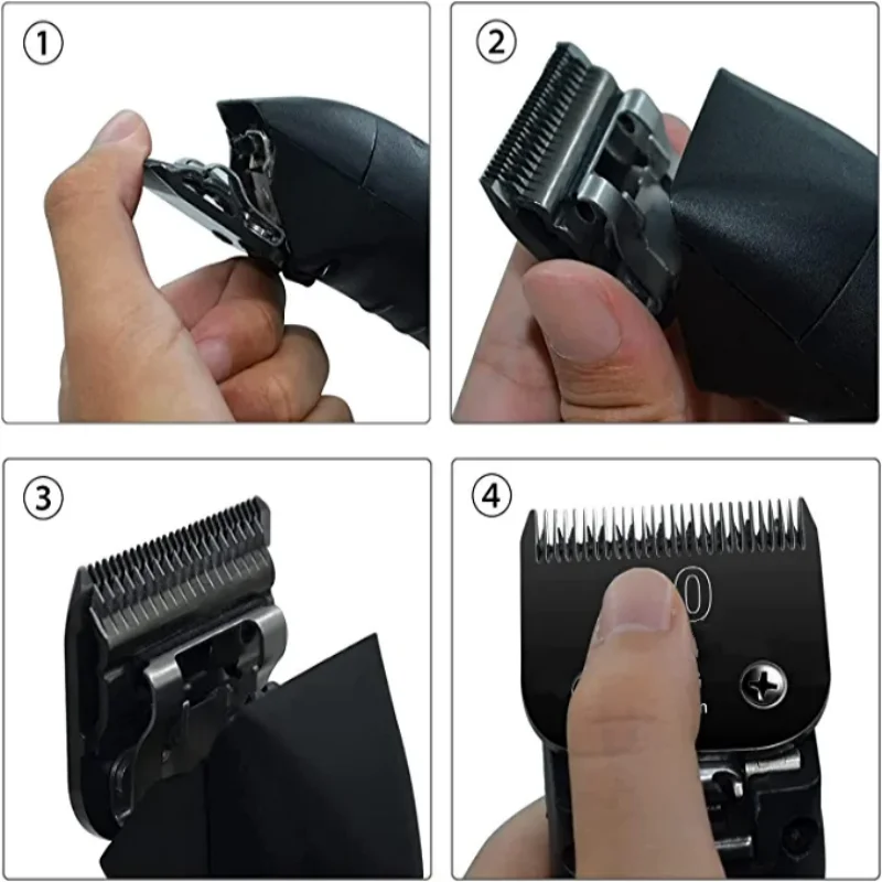 10# Black Blade Dog Grooming, Made of Steel Blade and Stainless Steel Blade Compatible with Ainds，Oster A5，Other Series Clippers