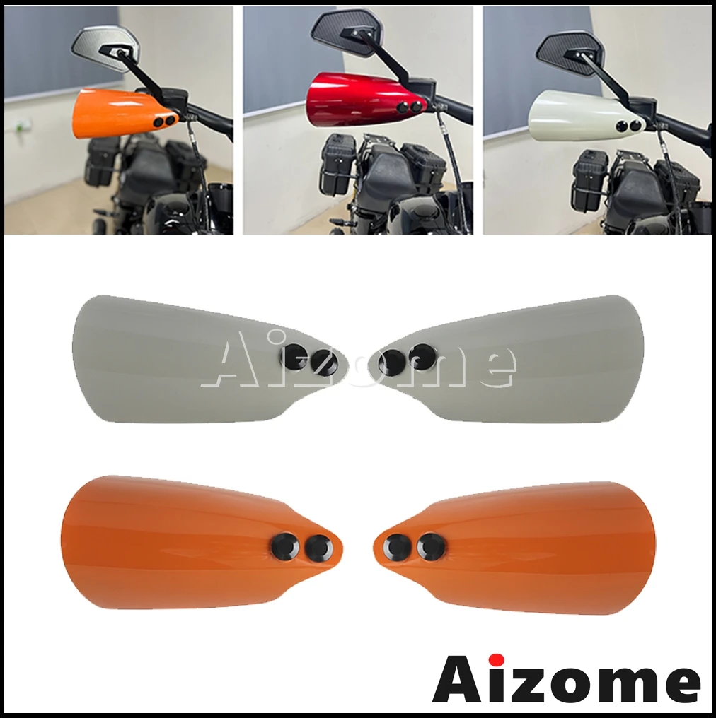 Motorcycle Polycarbonate Hand Guard Cold Wind Deflector Hand Protector Shield Falling Protection For Harley FXBB FXBBS FXST FLDE