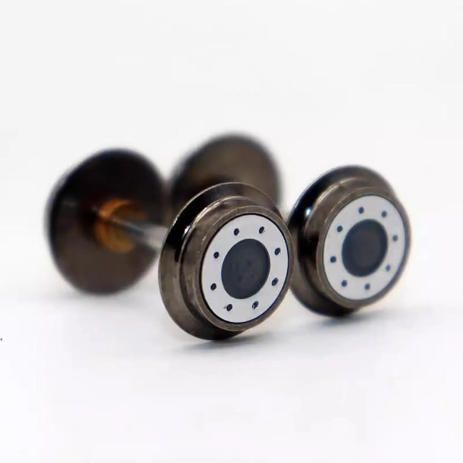 Metal DC Wheels Spare Parts,Replacing High Strength Professional DIY Hobby Train Accessory,Metal Wheels for 1:87 Model Train