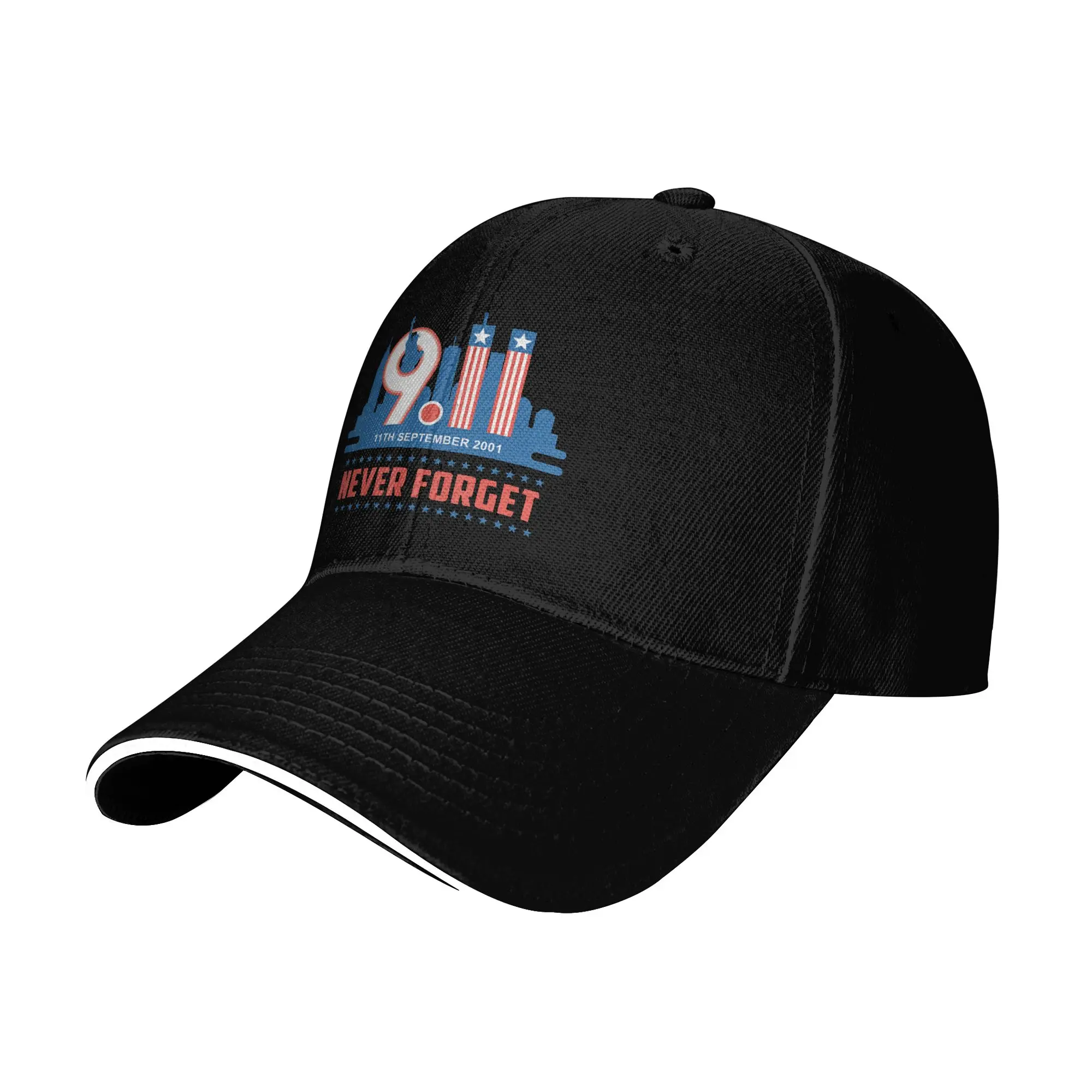Never Forget September 11 2001 Memorial Day 911 American Flag  Baseball Cap Men Hip Hop Hats Summer Outdoor Sports Baseball Caps
