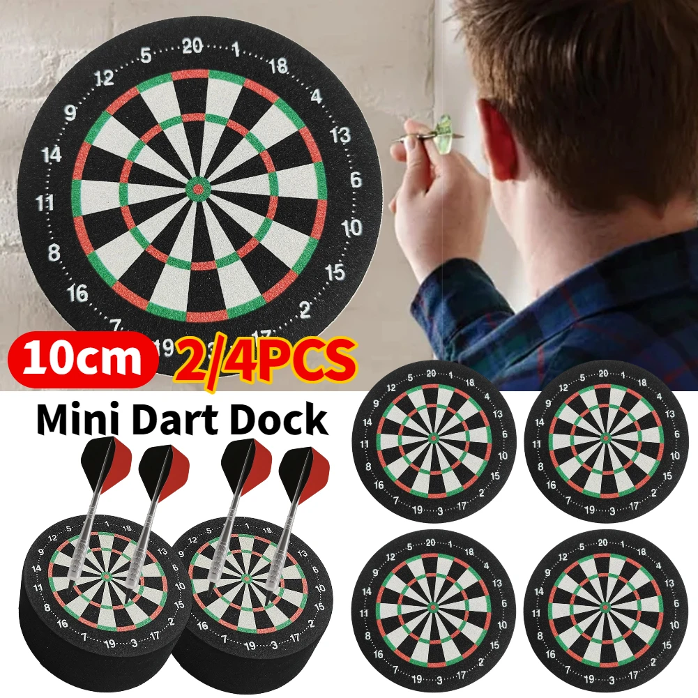 2/4pcs Mini Dart Dock EVA Foam Dart Base Station Dartboard Design Soft Dart Stand for Outdoor Home Family Party Games