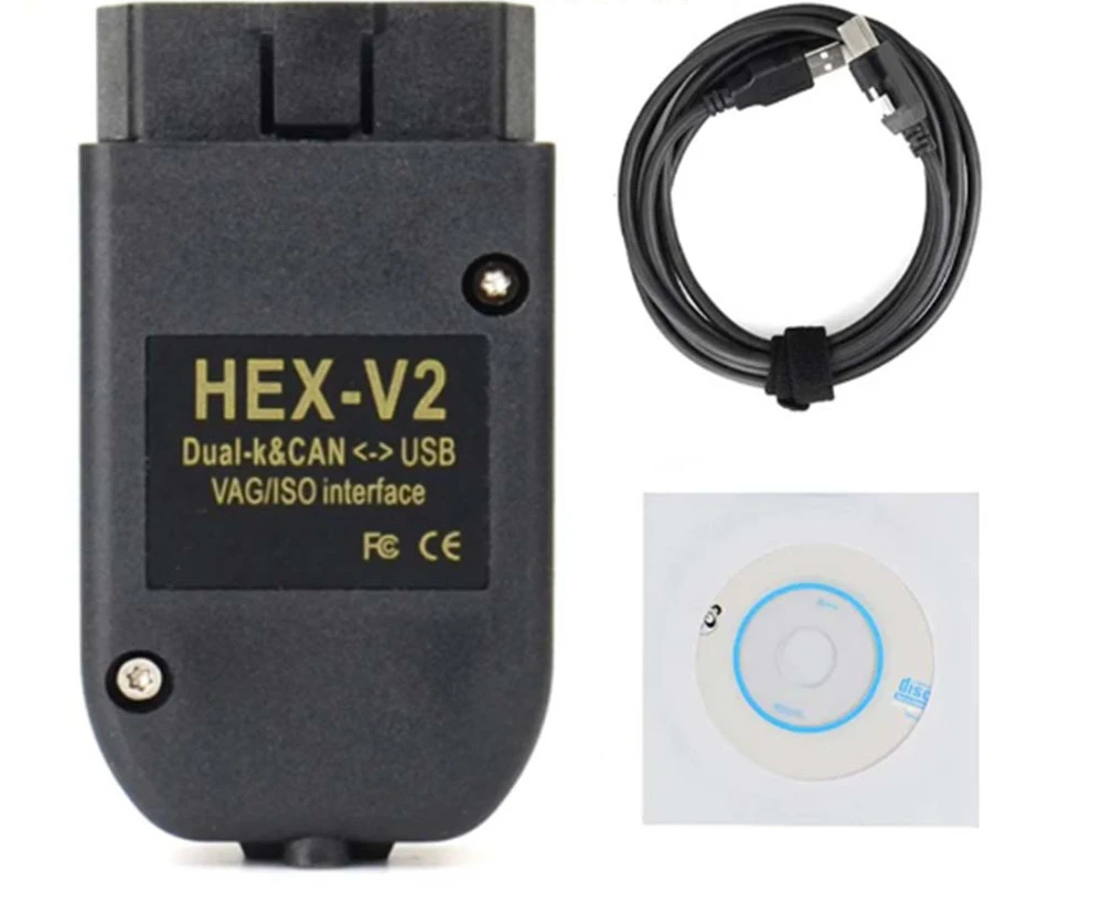 HEX V2 VAGCOM V22.10 V23.3 VCDS 5053 AT162+FT232 Multilingual 5054