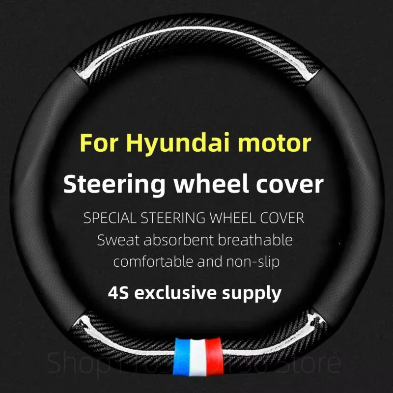 

PU leather car steering wheel cover for Hyundai Tucson 2021 2022 NX4 Elantra 2020 Sonata 10th 2020 2021 2022 Auto Accessories