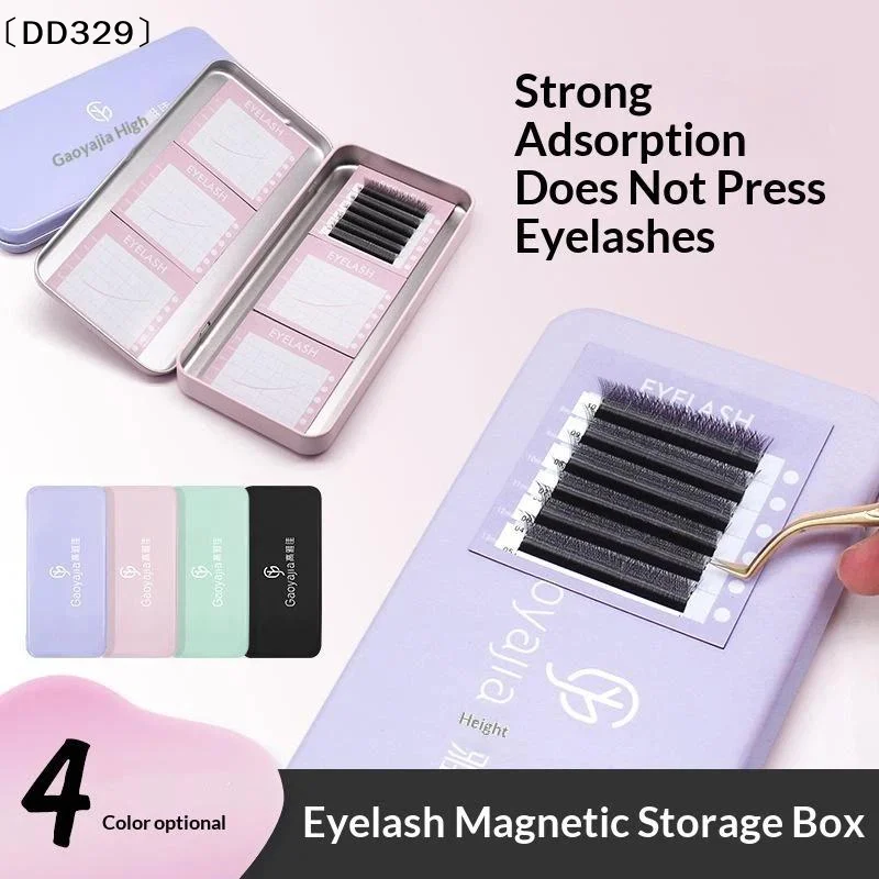 1 Set Storage Box Eyelash Grafting Table Display Box Pallet  Individual Suspended Magnetic Sheets Eyelash Protection Box〔DD329〕