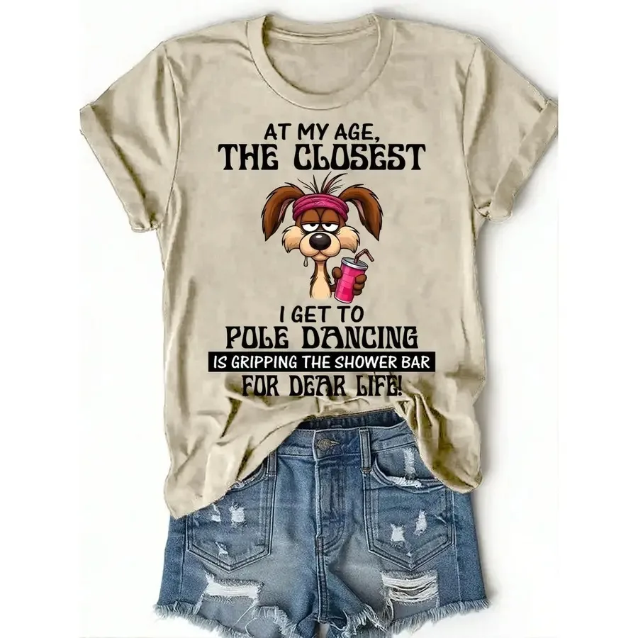 Ropa de talla grande para mujer, camisetas de talla grande para mujer, camisetas informales de manga corta con cuello redondo, hechas de tela de elasticidad media, Mac